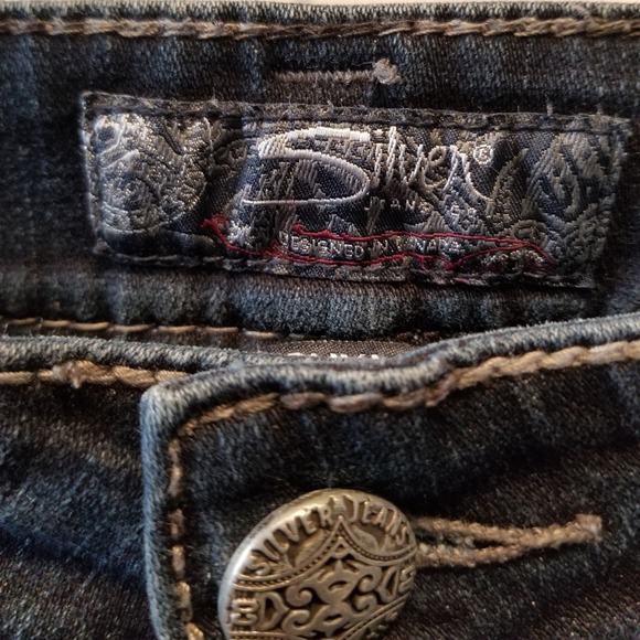 Silver NEW Suki Surplus Flare Bootcut Midrise Jeans NWOT Plus Size 32 x 30 - Picture 3 of 16